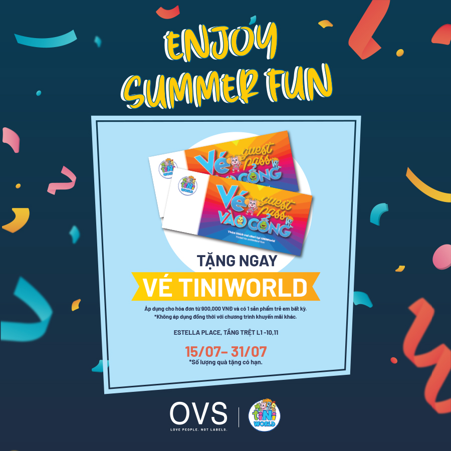 🌈OVS x TINIWORLD - ENJOY SUMMER FUN🌤