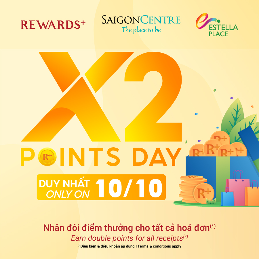 10 OCT 2020 DOUBLE UP YOUR POINTS FOR ALL RECEIPTS