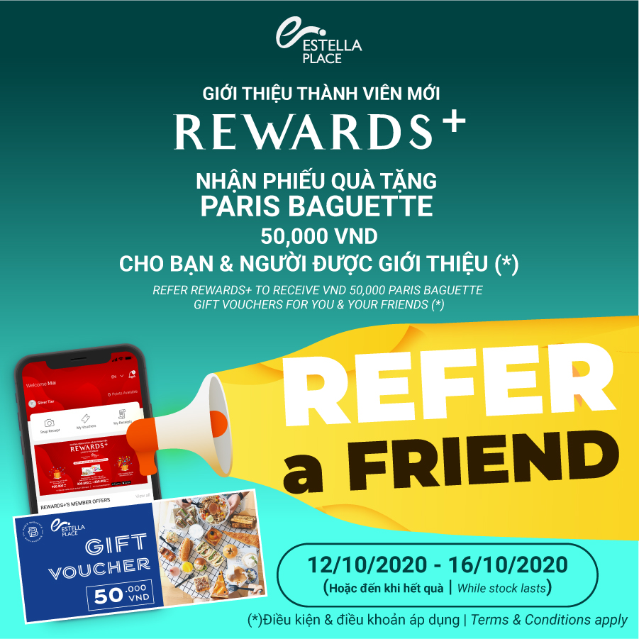 REFER REWARDS+ APP AND RECEIVE VOUCHERS