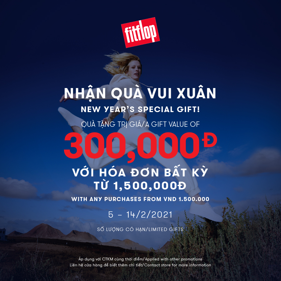 FITFLOP TẶNG QUÀ ĐỘC QUYỀN TRỊ GIÁ 300K