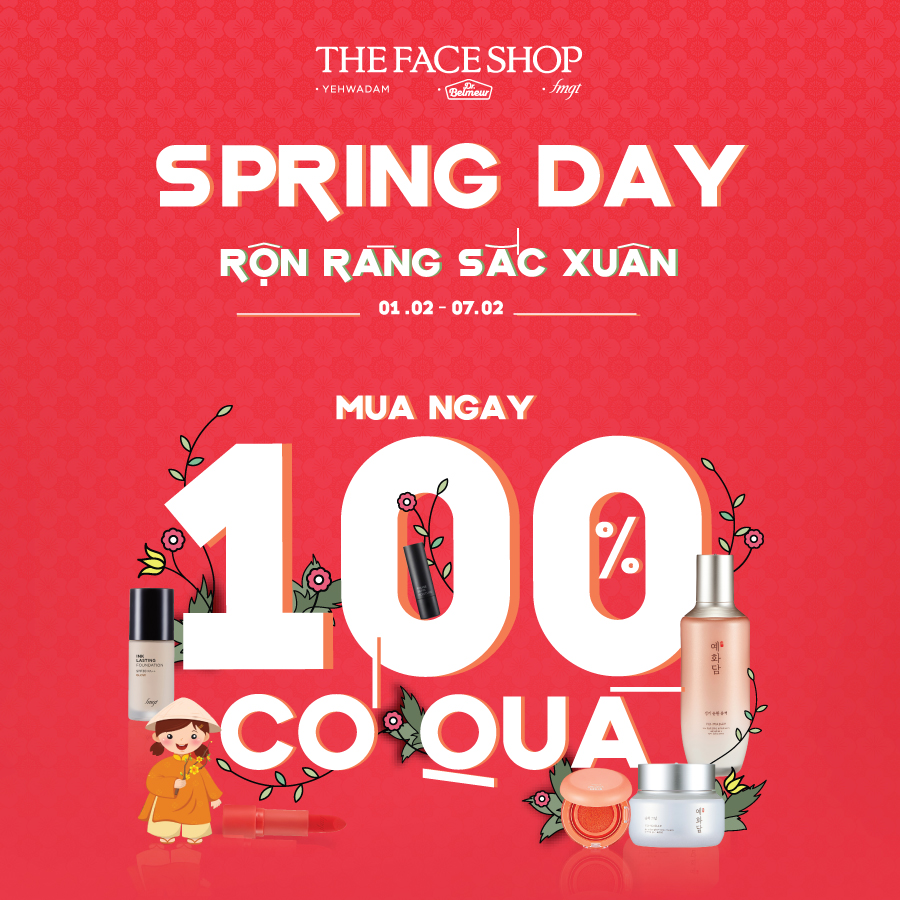 RỘN RÀNG SẮC XUÂN CÙNG SPRING SALE TỪ THEFACESHOP