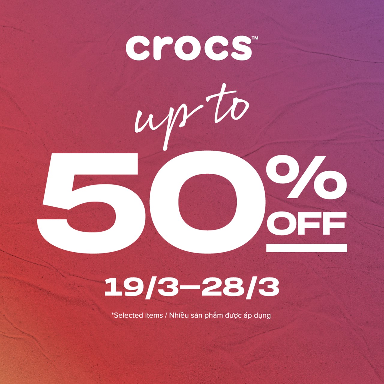 CROCS – MID SEASON SALE
