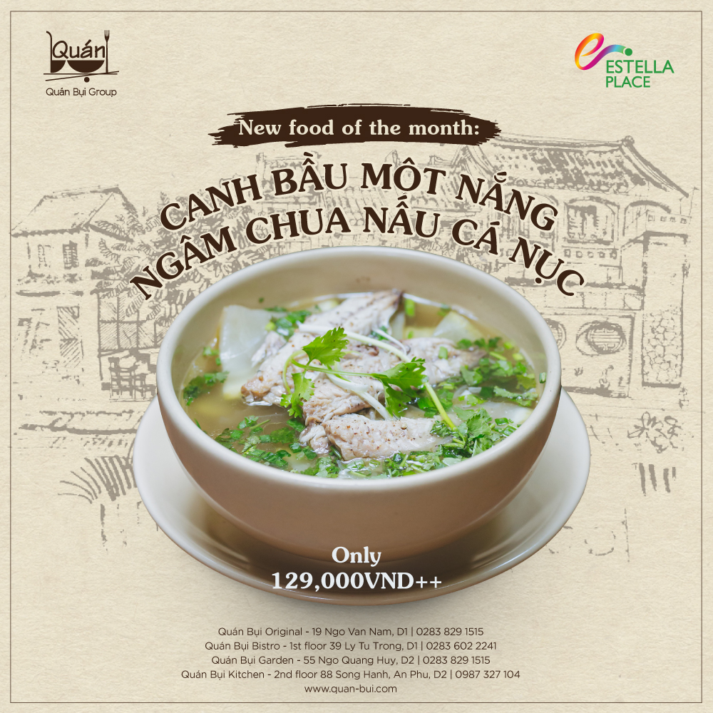 Pickled sun-dried gourd soup with pompano fish