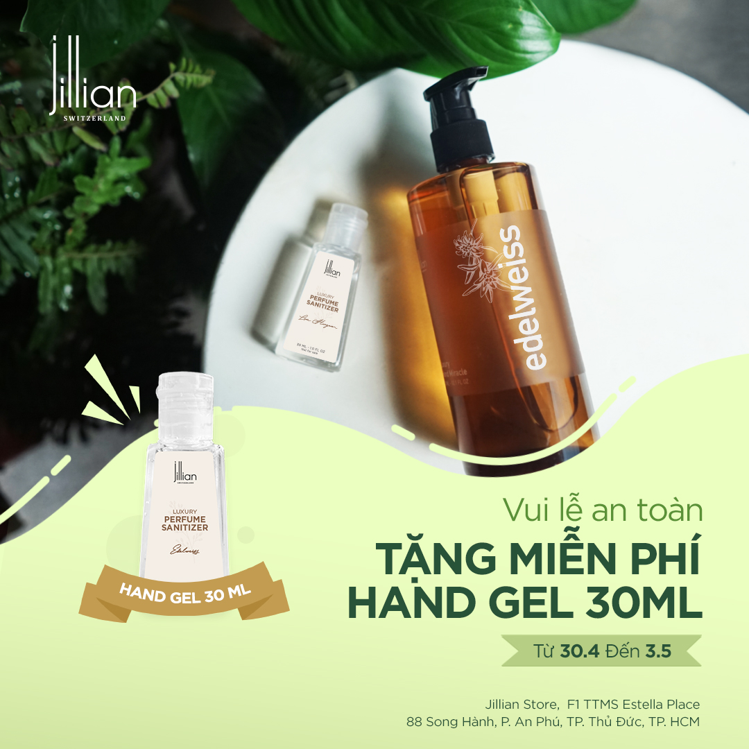 HAVE A SAVE HOLIDAY• GET A FREE HAND GEL AT JILLIAN STORE