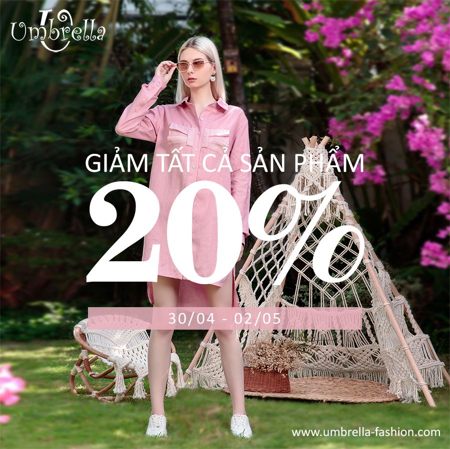 Umbrella Sale off 20% all items in 3 days