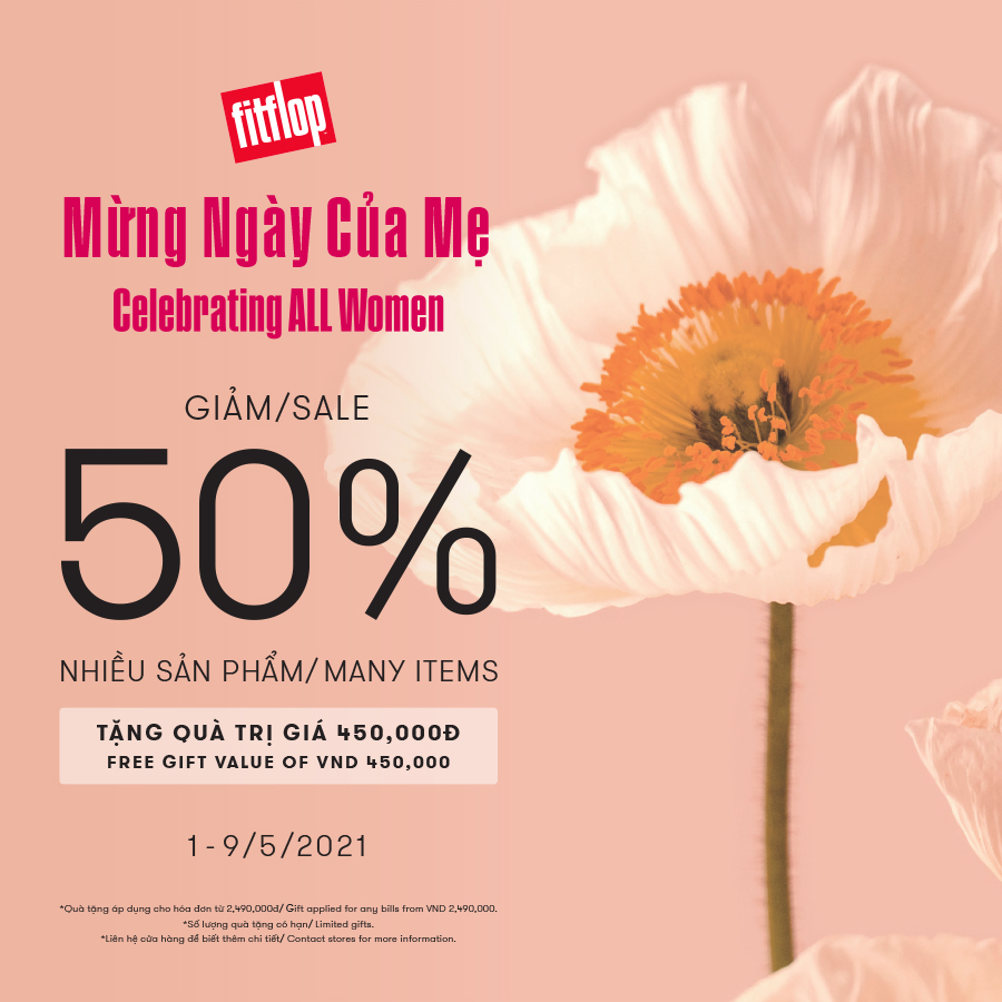 Happy Mother’s Day – Enjoy this special occasion with Sale 50% off