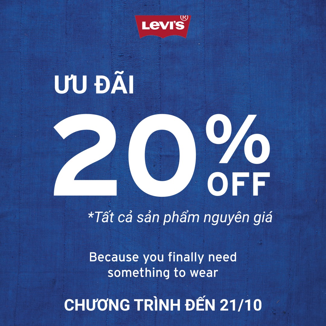 WE’RE BACK – SPECIAL OFFER FROM LEVI’S