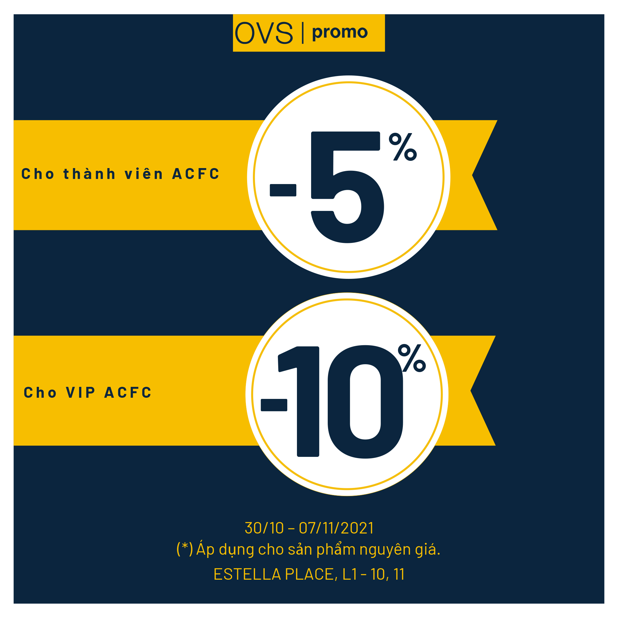 OVS MEMBER WEEK - SPECIAL OFFER FOR ACFC MEMBERS 😍