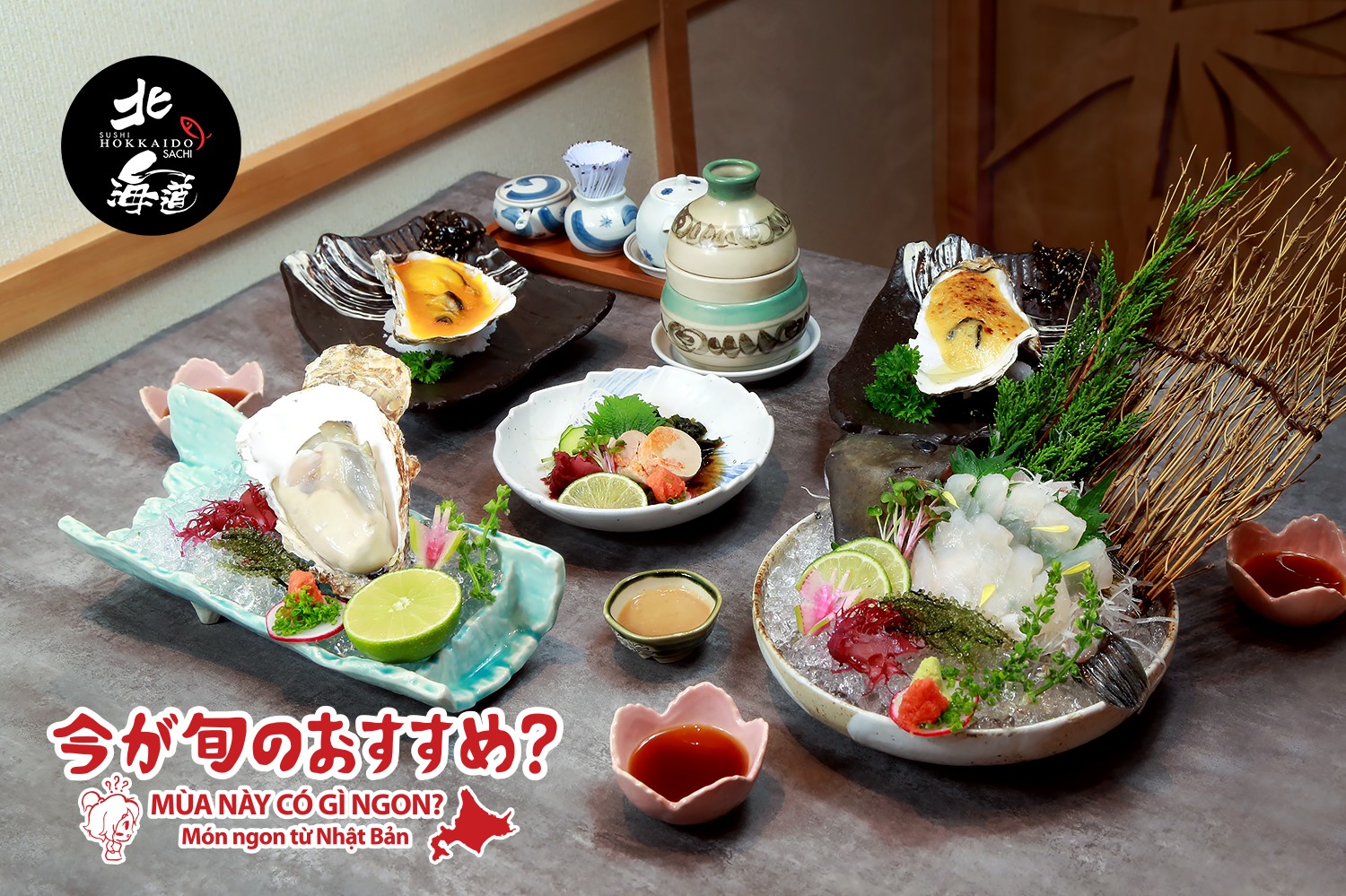 SEASONAL MENU FROM SUSHI HOKKAIDO SACHI