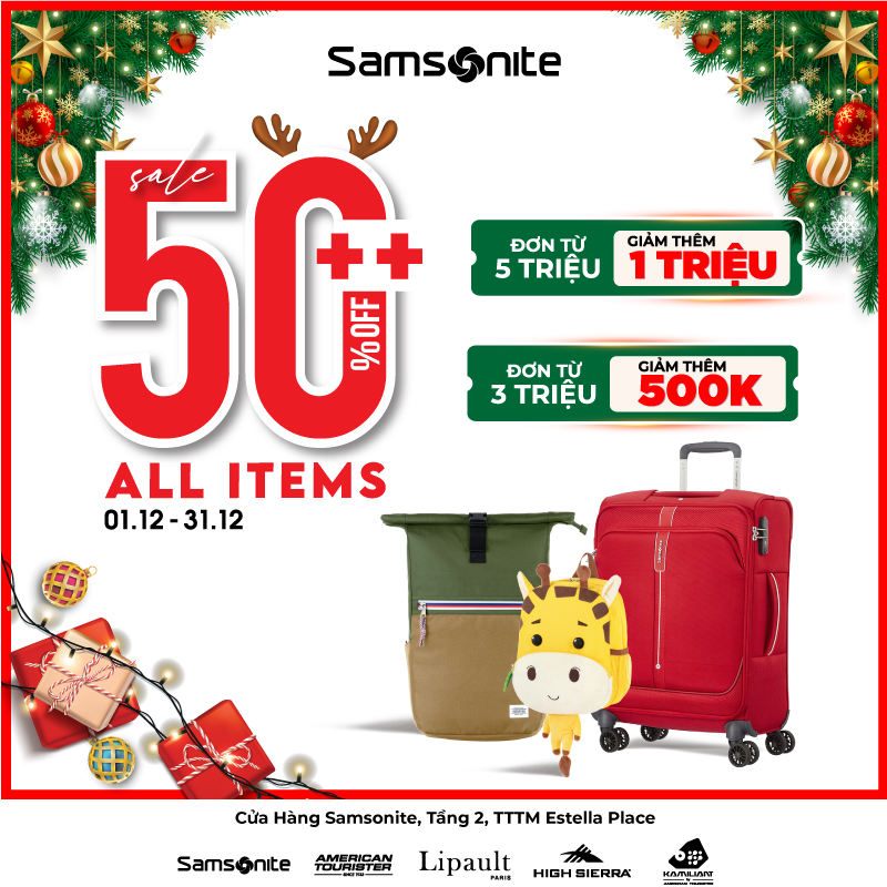 [House Of Samsonite] SIÊU SALE CUỐI NĂM 🔥