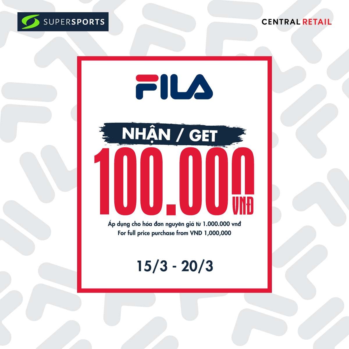 WAIT A MINUTES, FILA HAS A GREAT OFFER AT SUPERSPORTS