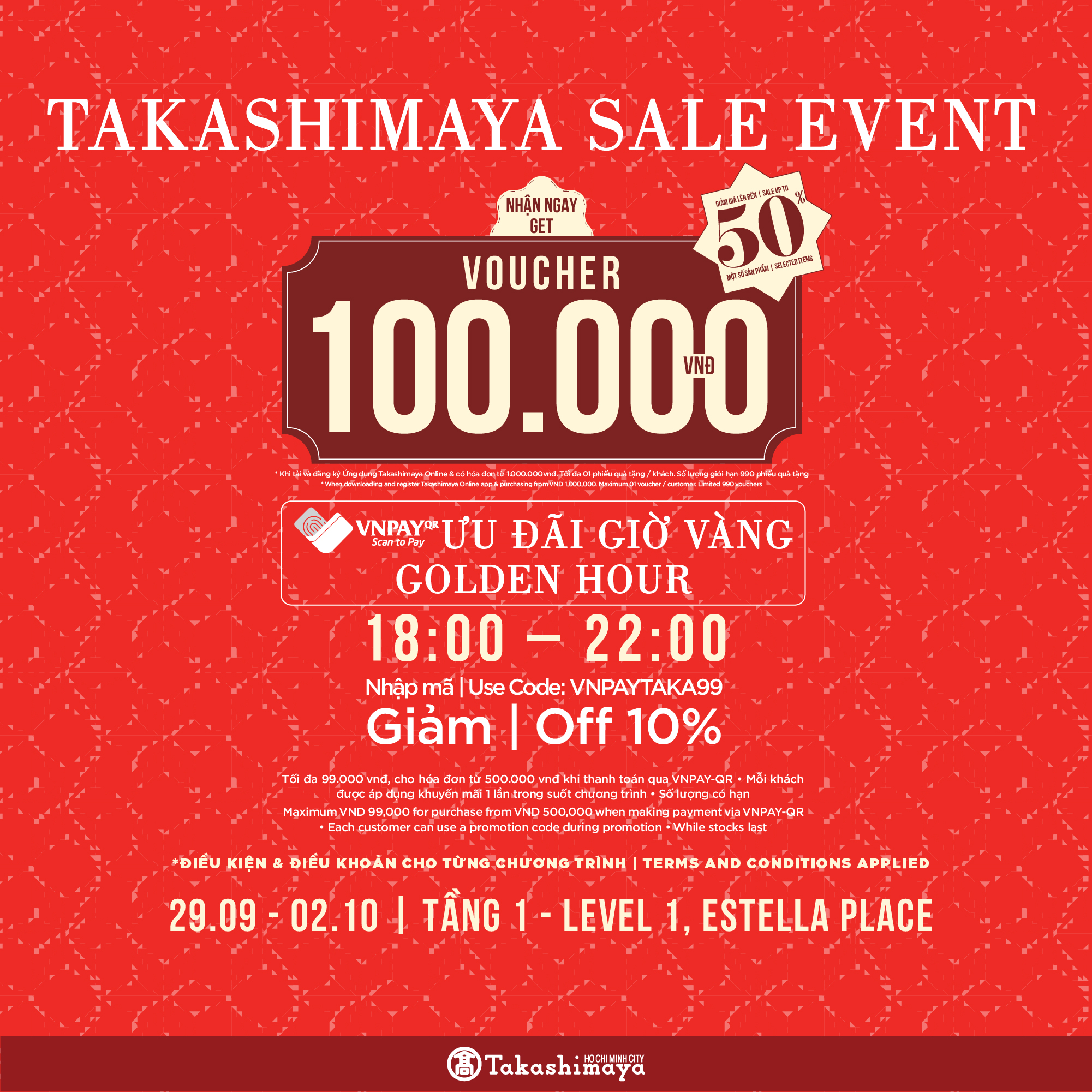 🔥TAKASHIMAYA SALE EVENT AT ESTELLA PLACE🔥