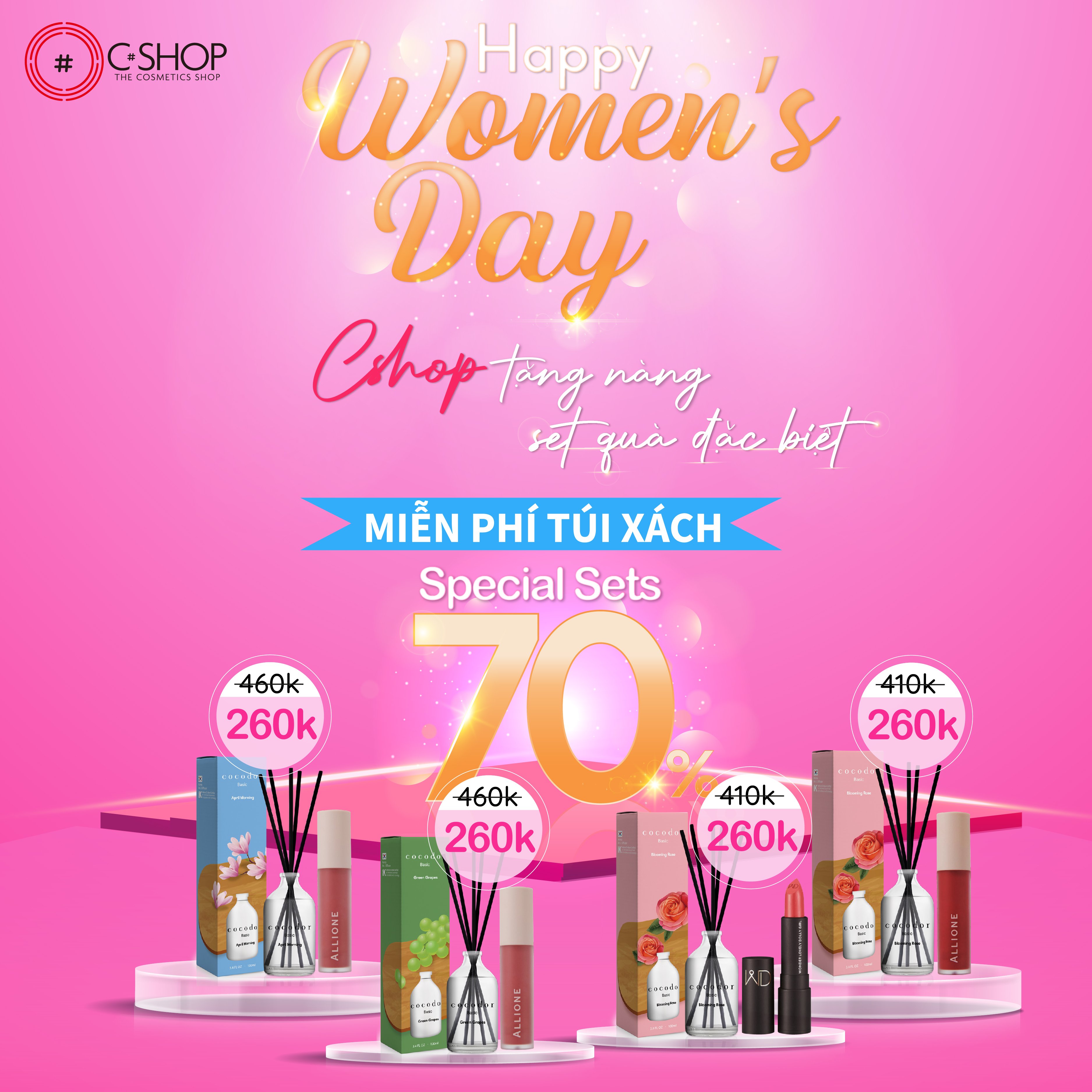 HAPPY VIETNAMESE WOMEN'S DAY WITH CSHOP