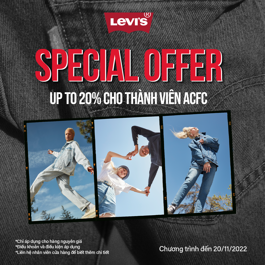 ⚡EXCLUSIVE DISCOUNT FOR ACFC MEMBERS FROM LEVI’S⚡