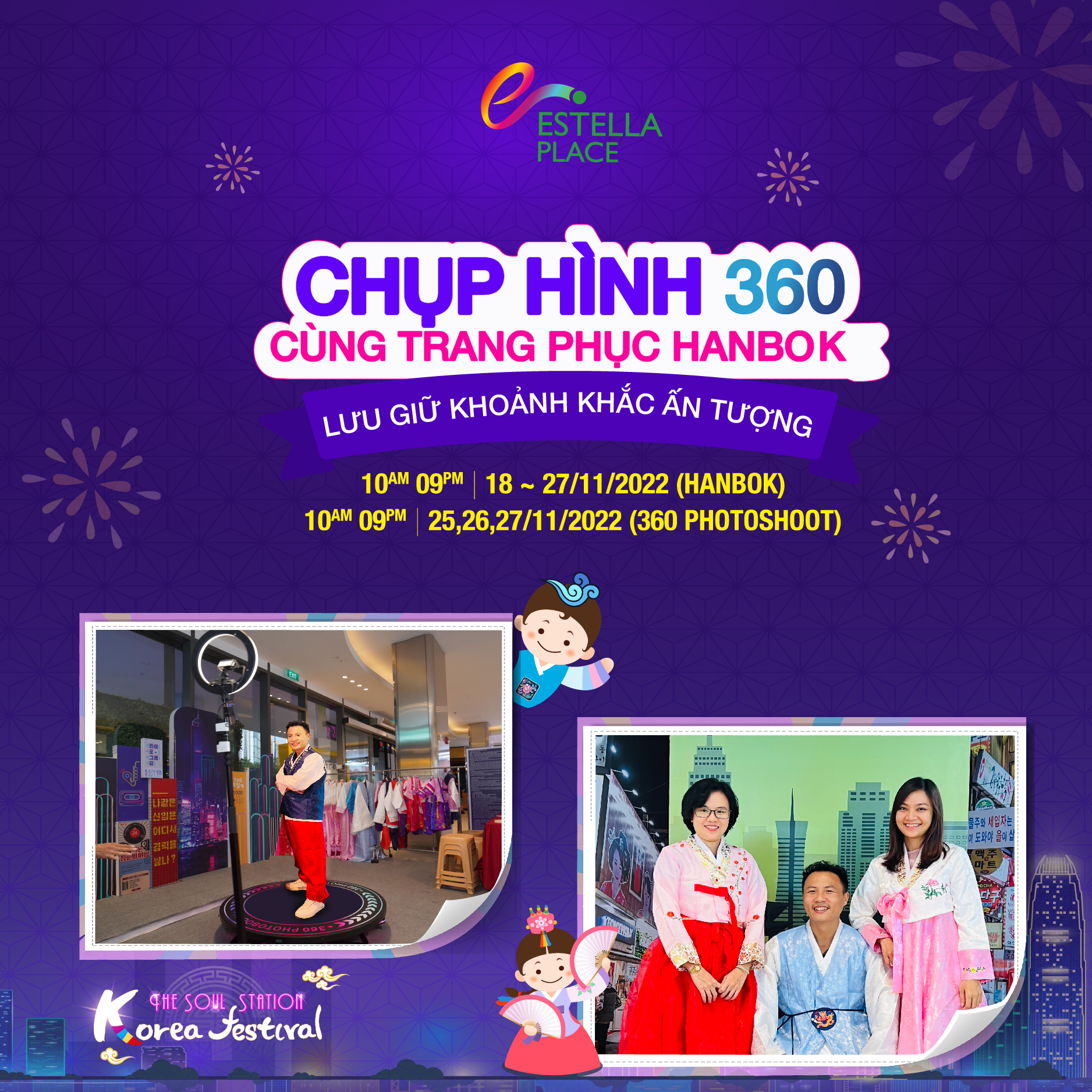 360 DEGREE PHOTOSHOOT IN TRADITIONAL HANBOK ATTIRE