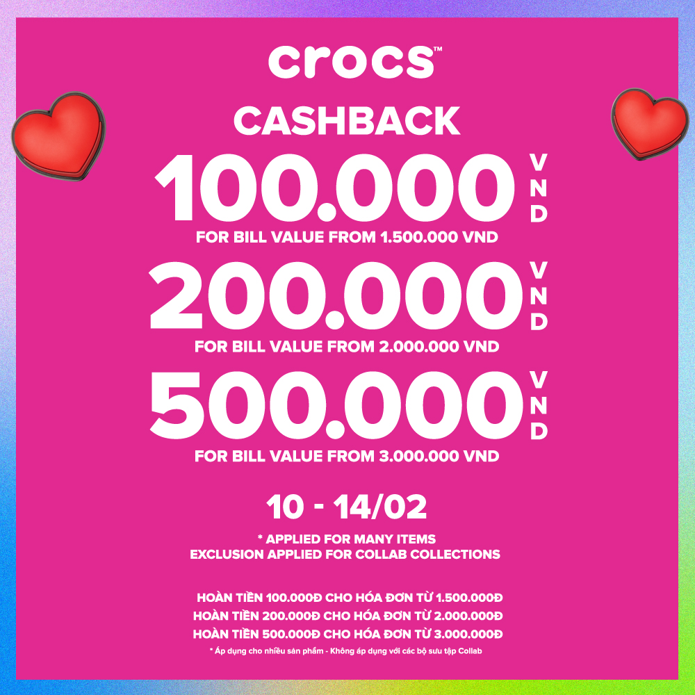 HAPPY VALENTINE'S DAY💘NGÀY TÌNH YÊU, CROCS TUNG DEAL NGỌT NGÀO🍬