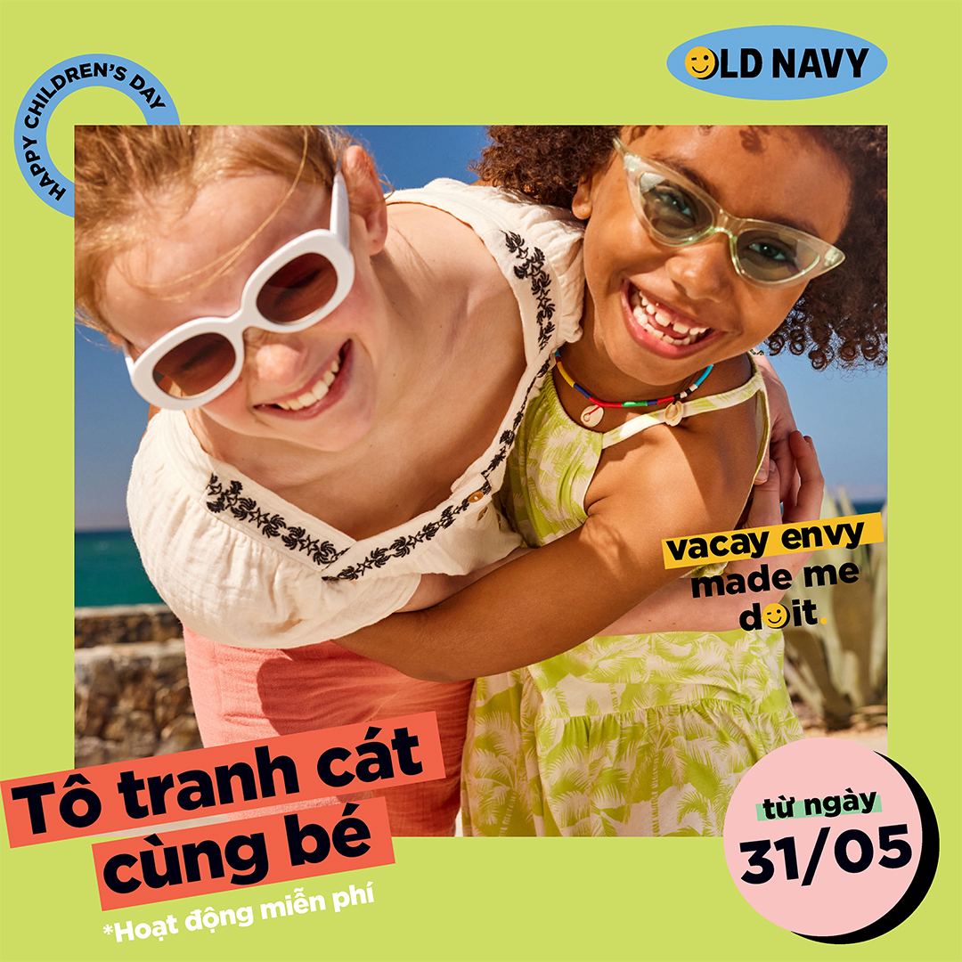 HAPPY CHILDREN’S DAY - SAND PAINTING – FREE ACTIVITIES AT OLD NAVY STORE