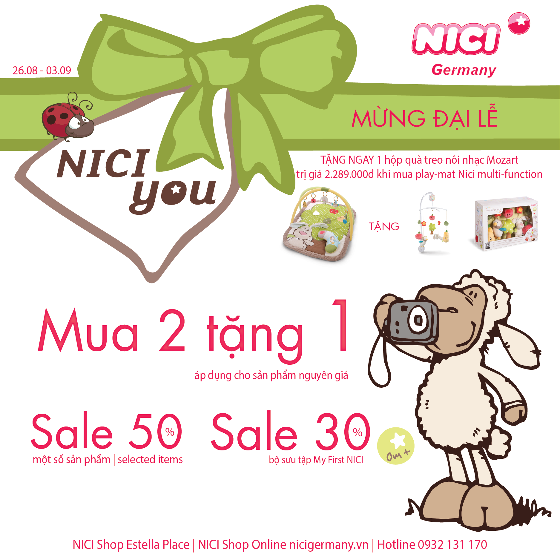 🎉MỪNG ĐẠI LỄ - NICI ƯU ĐÃI NHÂN ĐÔI - QUÀ TẶNG NGẬP LỐI