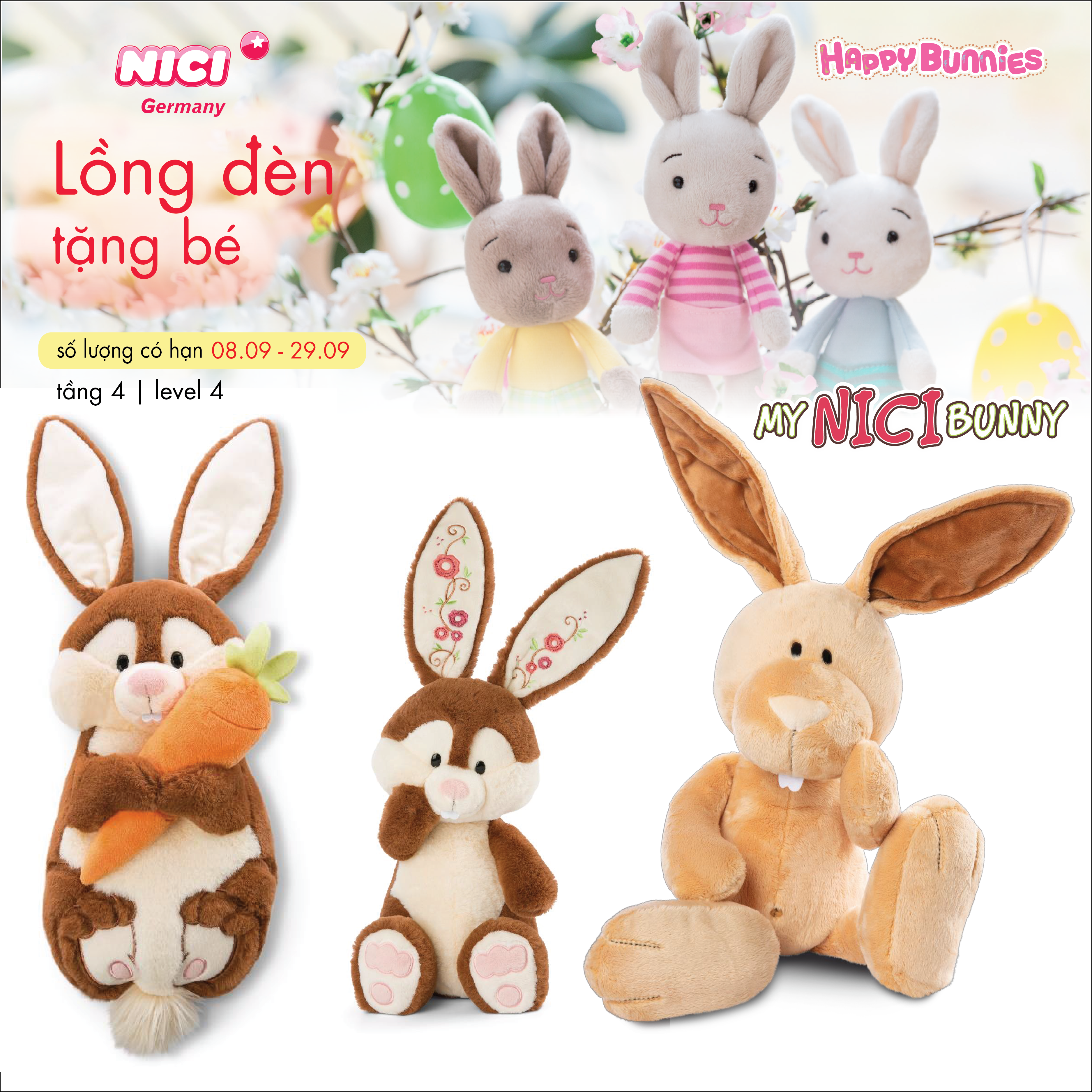 🎁ENJOY THE MID AUTUMN FESTIVAL WITH NICI LOVELY BUNNIES🎁