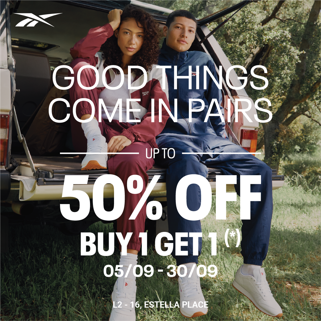 💥 REEBOK SALE UP TO 50% - BUY 1 GET 1 (*)