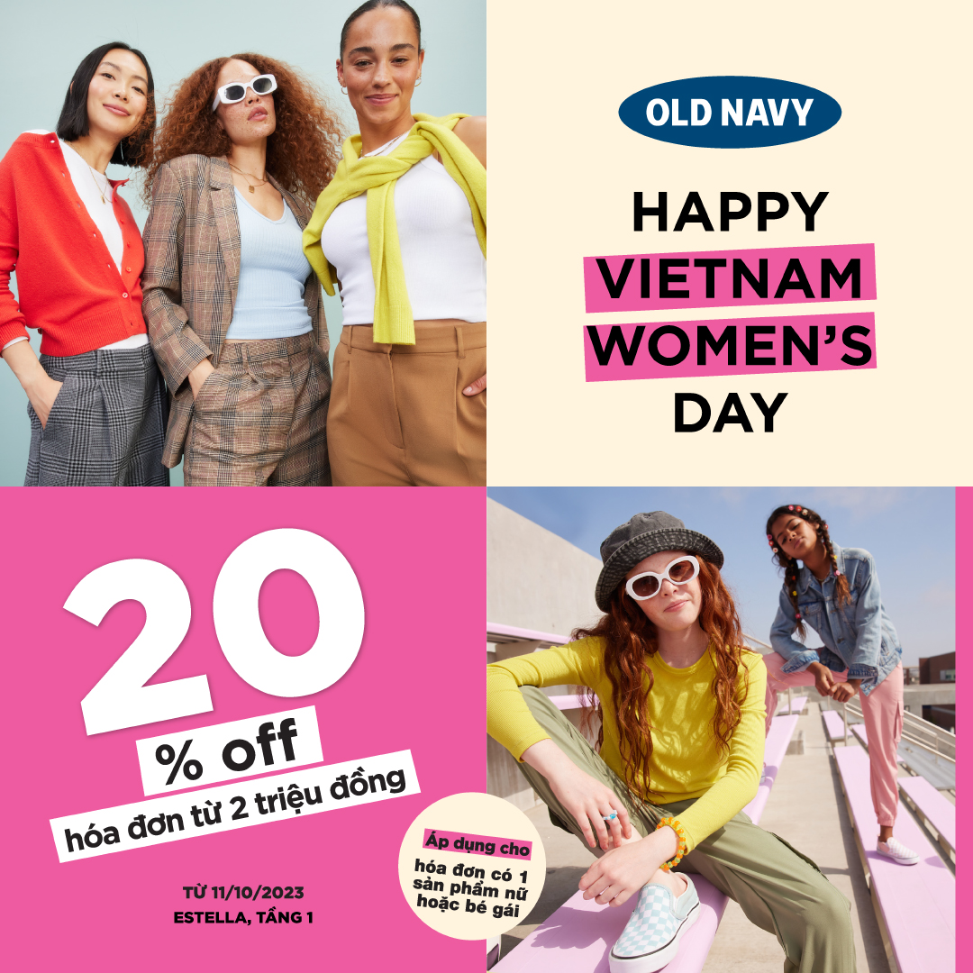 𝗢𝗟𝗗 𝗡𝗔𝗩𝗬 | HAPPY VIETNAM WOMEN'S DAY - ENJOY SPECIAL DEAL 20% OFF 🥰