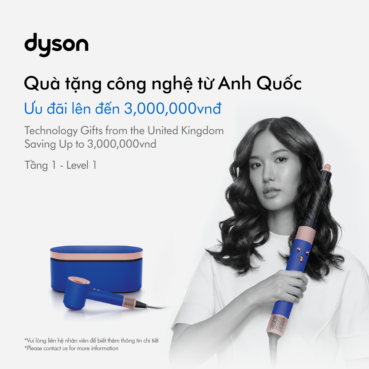 🎉DYSON GỬI NGÀN LỜI YÊU - QUÀ TẶNG ƯU ĐÃI LÊN ĐẾN 3.000.000 VNĐ🎉