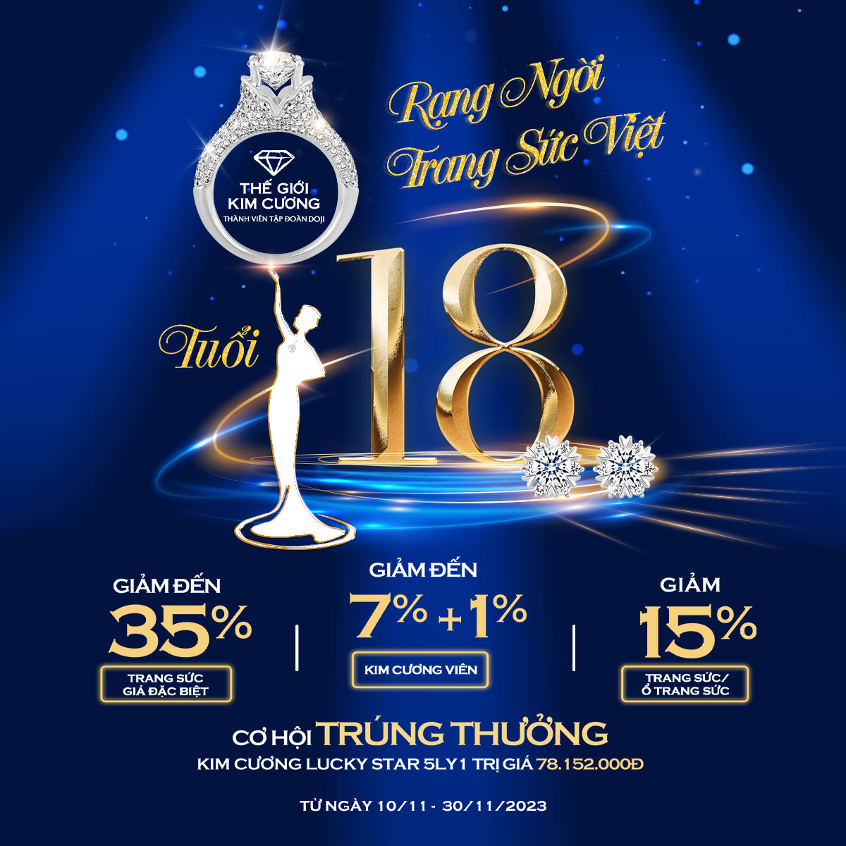 MỪNG SINH NHẬT TUỔI 18 - RẠNG NGỜI TRANG SỨC VIỆT