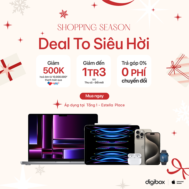 🌪🌪TẬN HƯỞNG NHIỀU ƯU ĐÃI ĐỘC QUYỀN MUA SẢN PHẨM APPLE TẠI DIGIBOX.