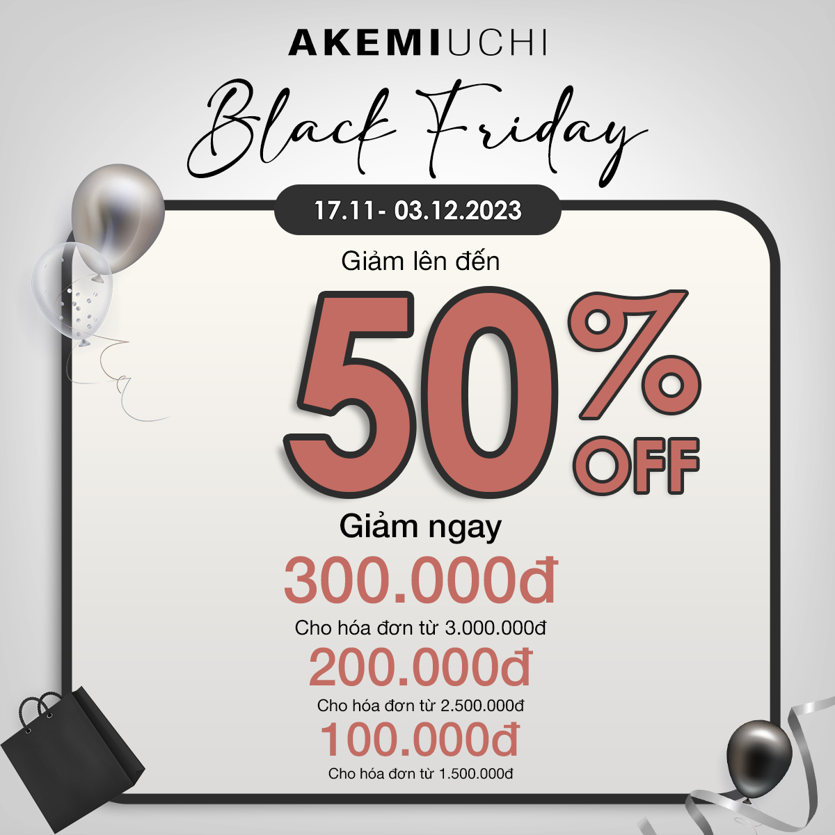 BLACK FRIDAY cùng AKEMI UCHI