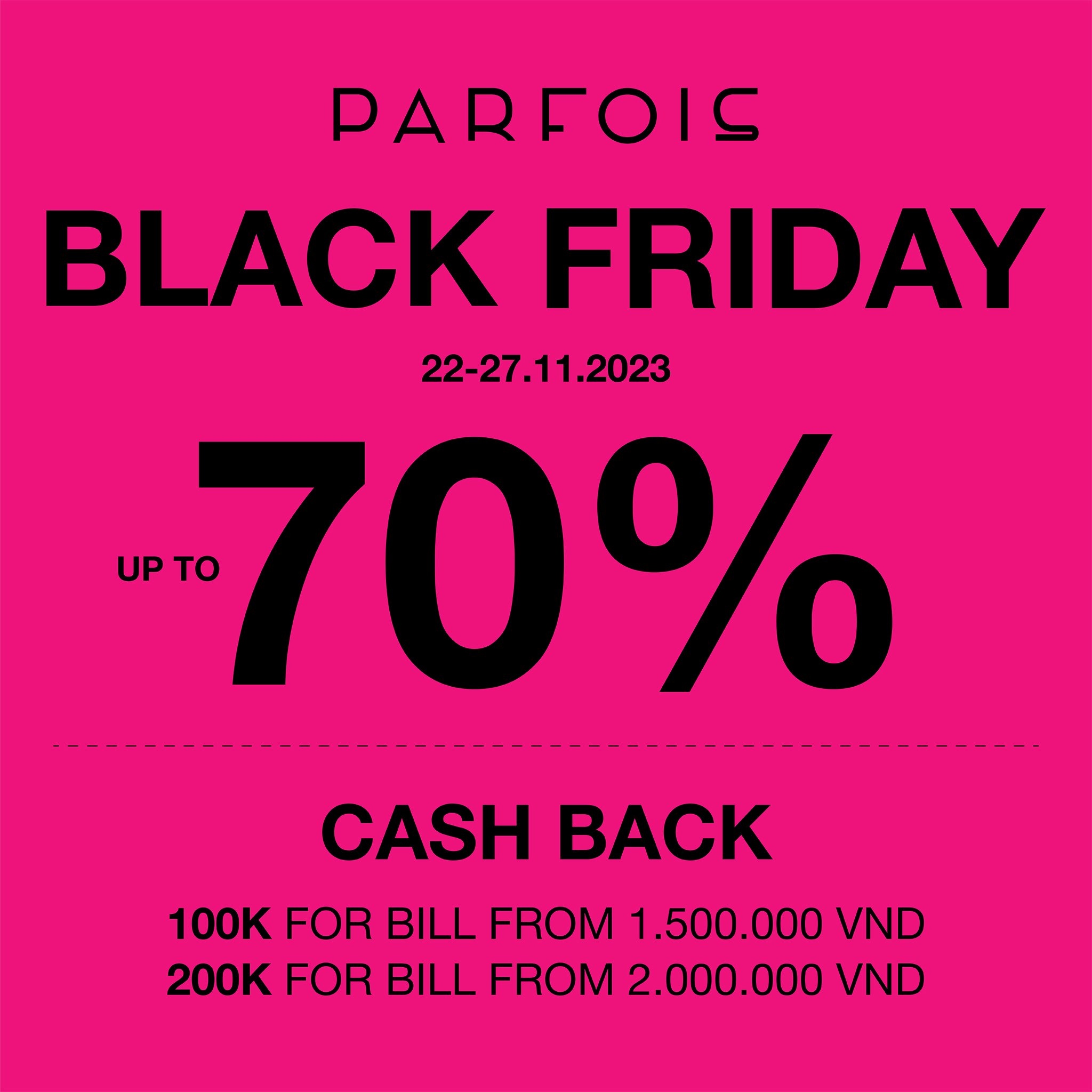 PARFOIS - BLACK FRIDAY