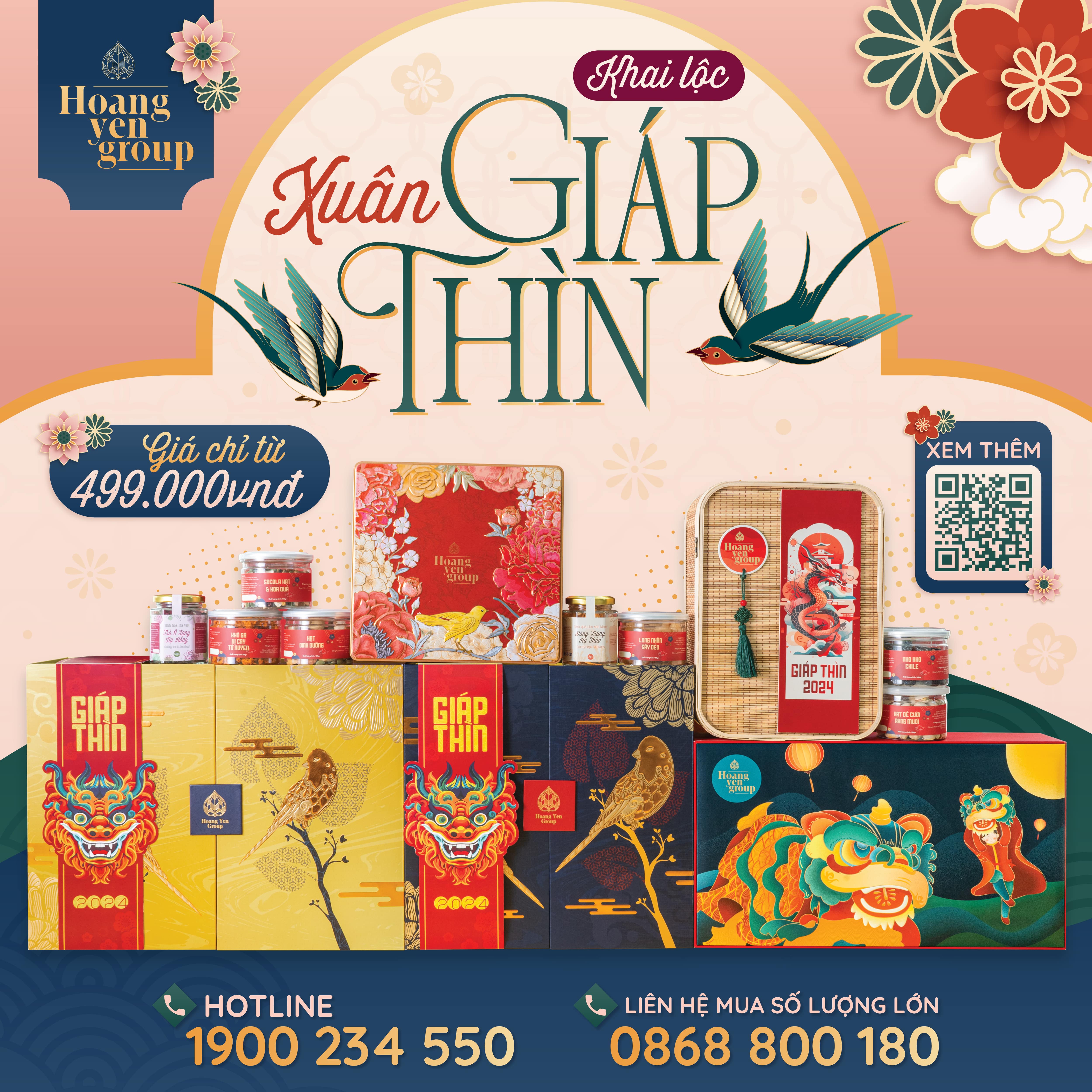 🧧“KHAI LỘC XUÂN GIÁP THÌN” cùng bộ Quà Tết 2024 - HOÀNG YẾN GROUP🧧