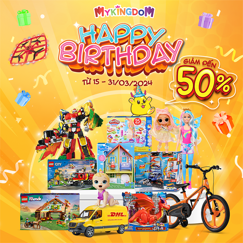 HAPPY BIRTHDAY, MYKINGDOM – SPECIAL PROMOTION UP TO 50%