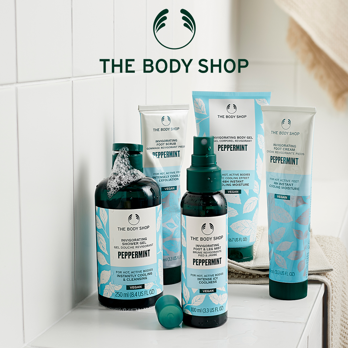 STAY COOL THIS SUMMER WITH OUR NEW PEPPERMINT BODYCARE