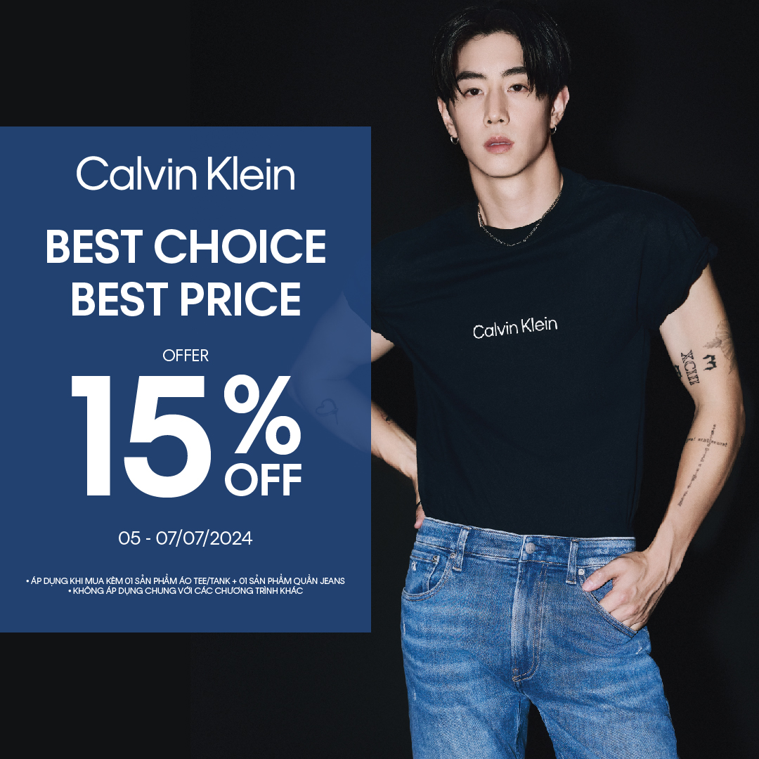 CALVIN KLEIN - BEST CHOICE, BEST PRICE - OFFER 15% OFF