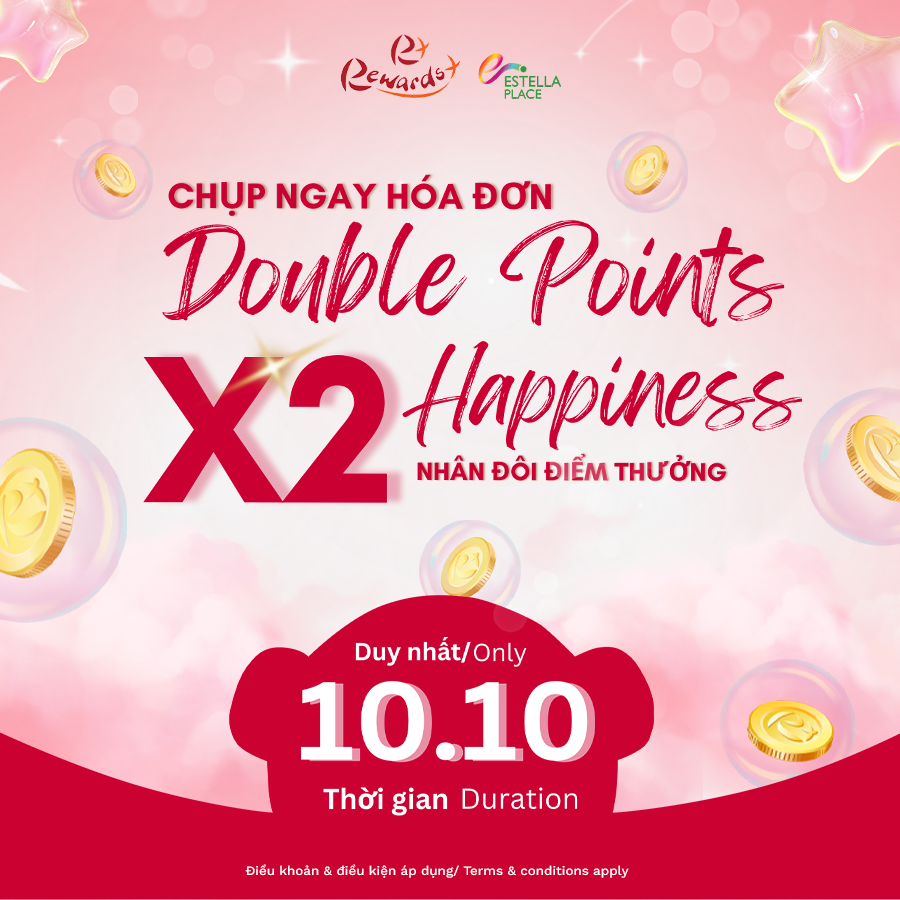 💗😍🌸 DOUBLE DAY, DOUBLE POINTS x2 JOY WITH REWARDS+
