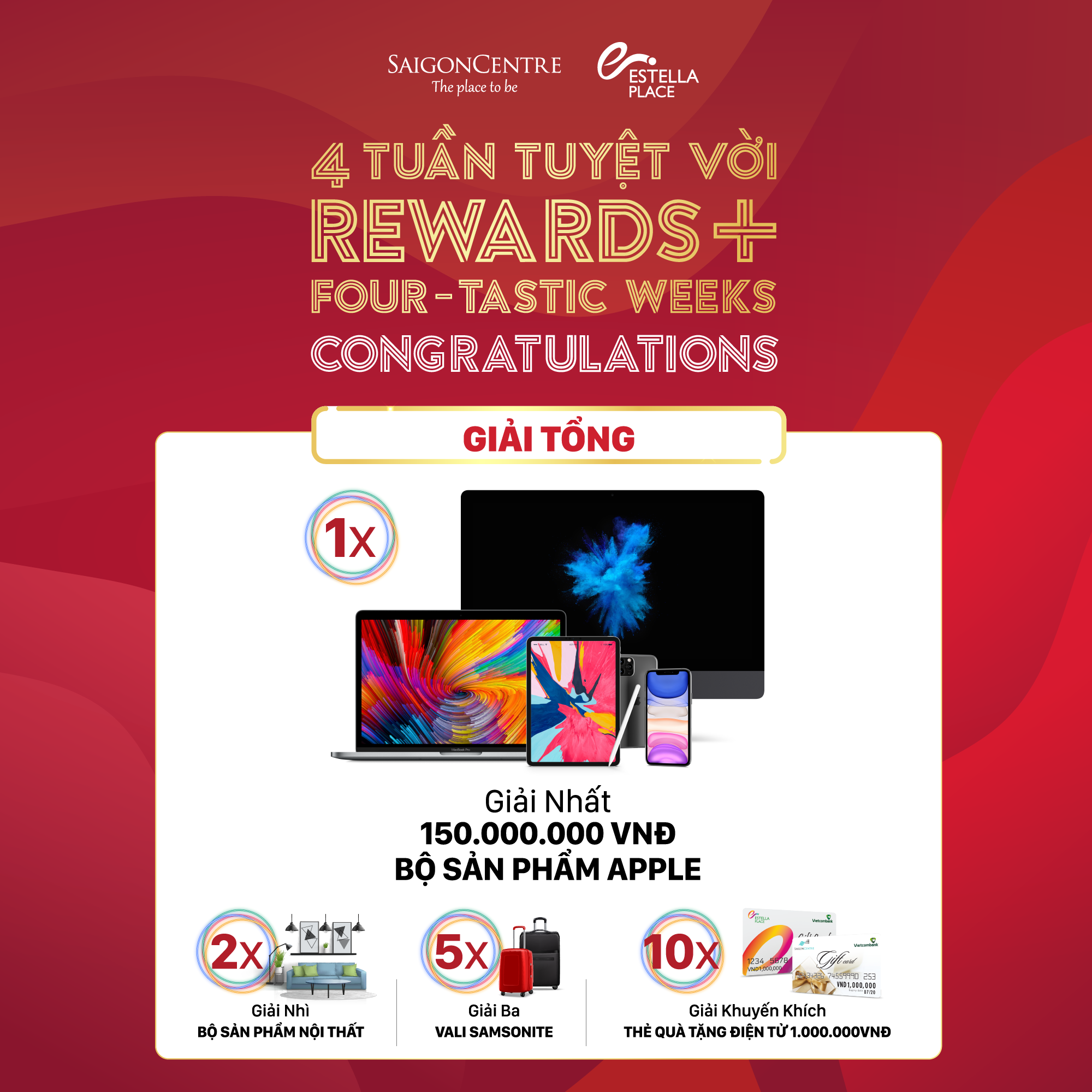 WINNER ANNOUNCEMENT - "REWARDS+ FOUR-TASTIC WEEK" PROMOTION