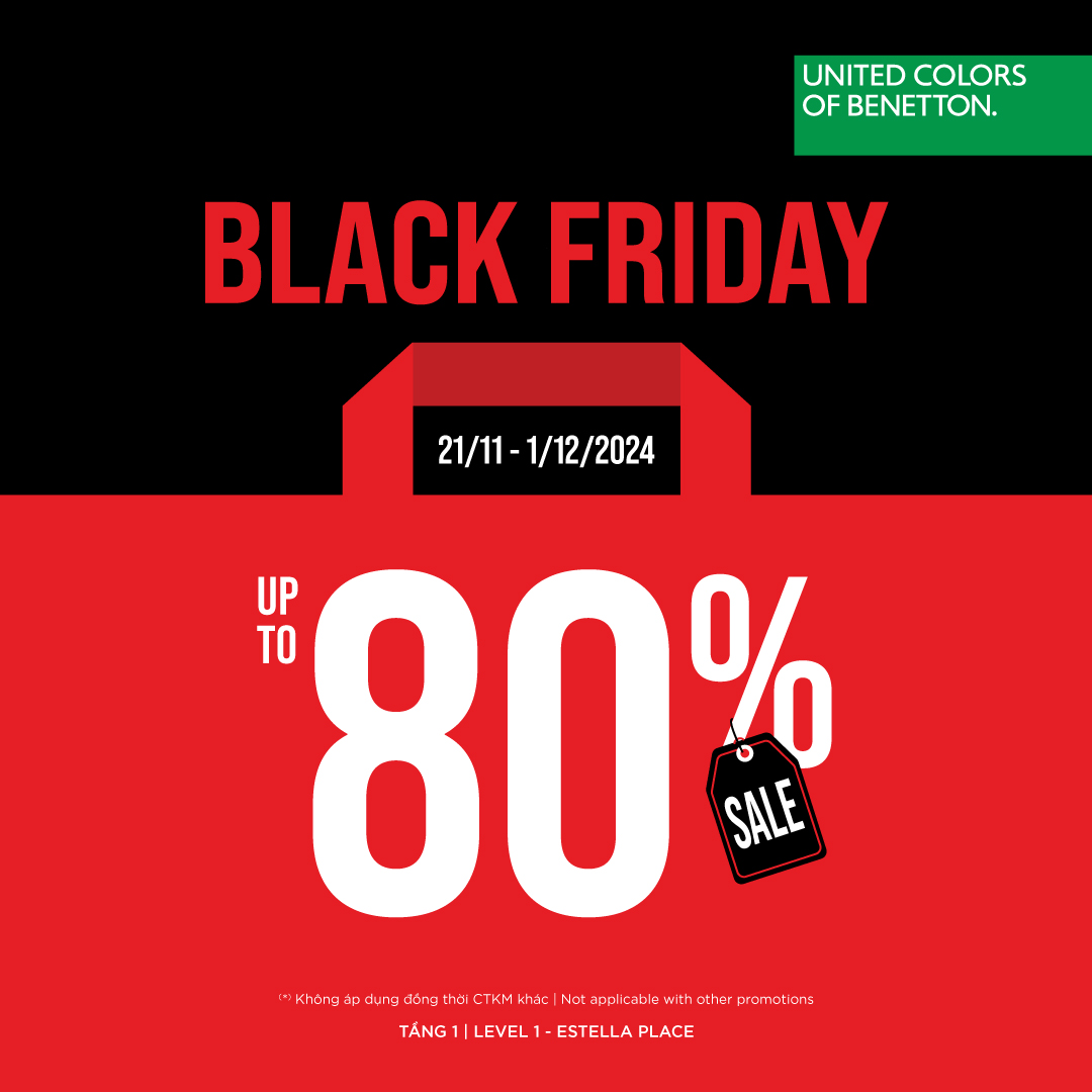 🔥𝗨𝗡𝗜𝗧𝗘𝗗 𝗖𝗢𝗟𝗢𝗥𝗦 𝗢𝗙 𝗕𝗘𝗡𝗘𝗧𝗧𝗢𝗡 - BLACK FRIDAY - THE BIGGEST SALE OF THE YEAR UP TO 80%🔥