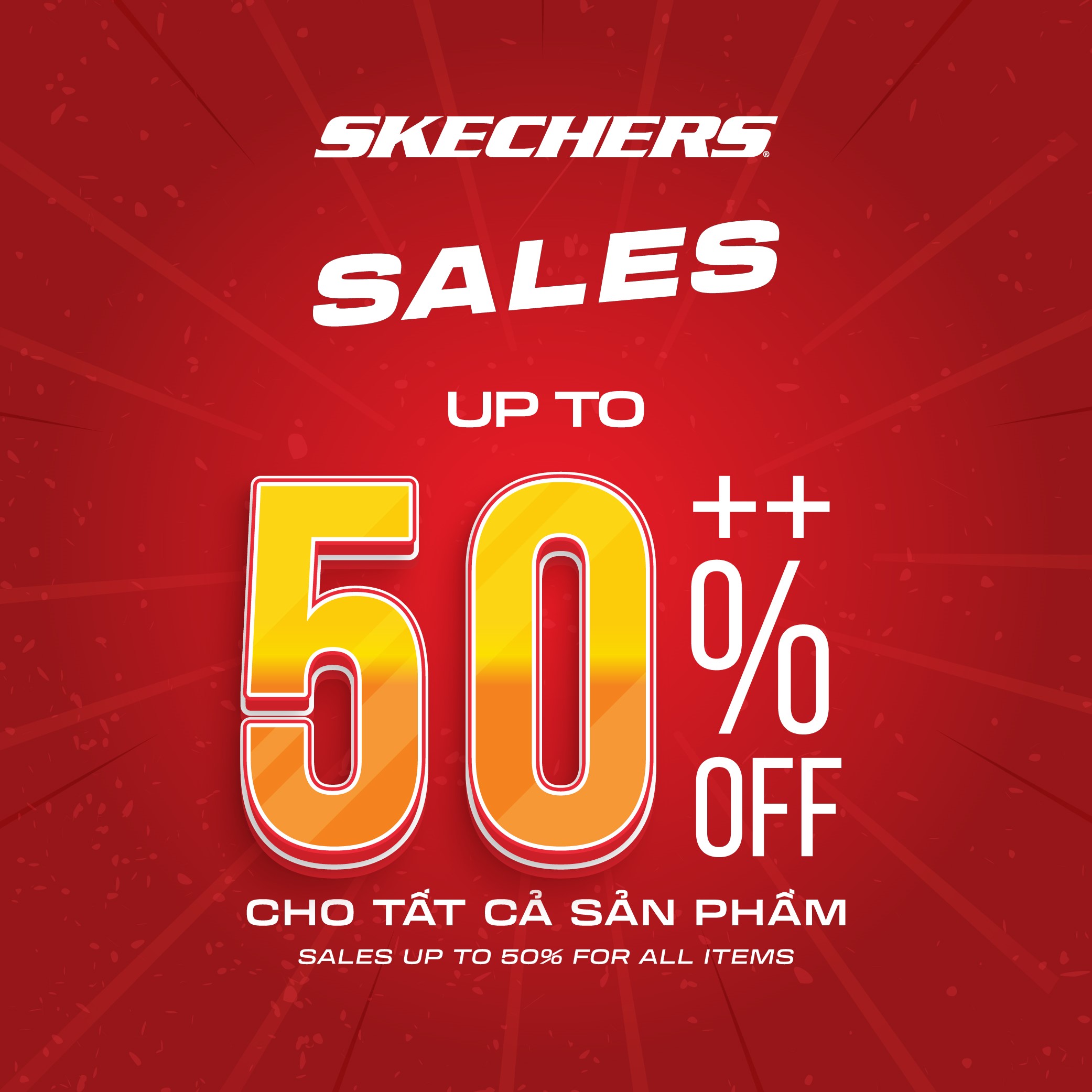 🔥 SKECHERS MEGA SALE – CHÁY HẾT MÌNH TẠI TTTM ESTELLA PLACE! 🔥