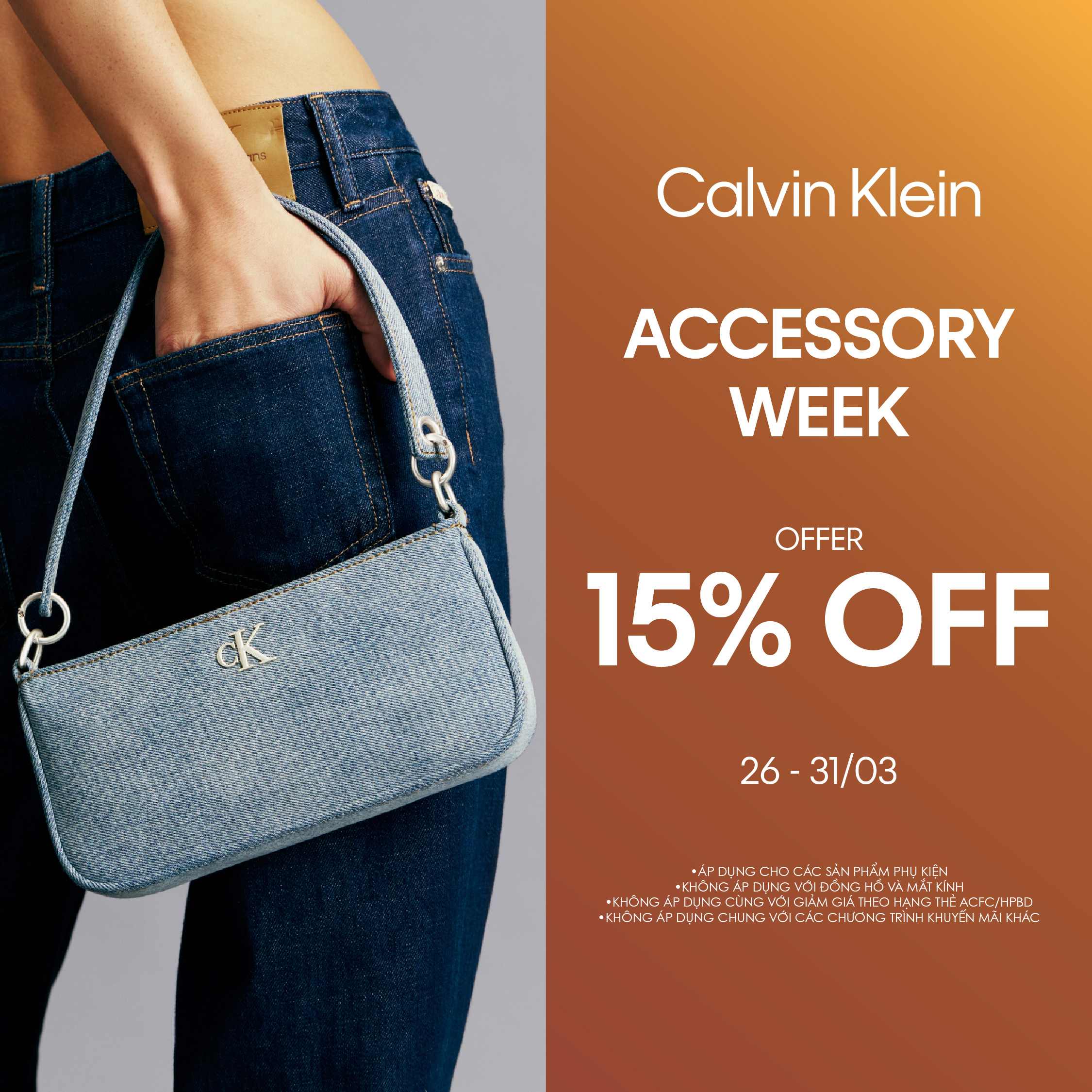 💥 CALVIN KLEIN - ACCESSORY WEEK - GET 15% OFF 💥