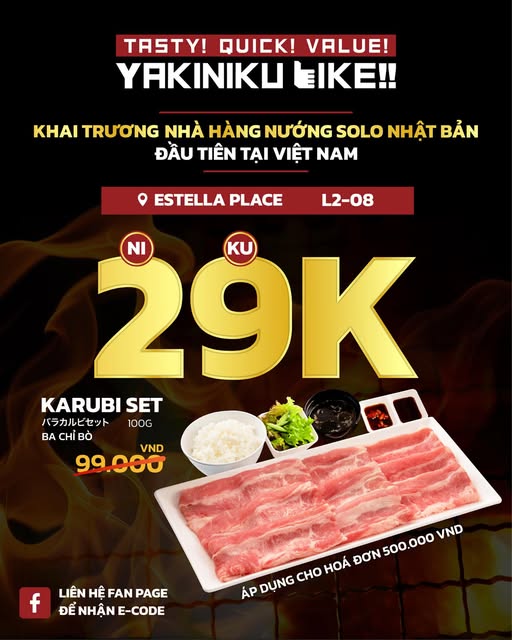 🎉GRAND OPENING MONTH AT ESTELLA PLACE YAKINIKU LIKE GIVES AWAY 29K SET MEAL 🔥🔥