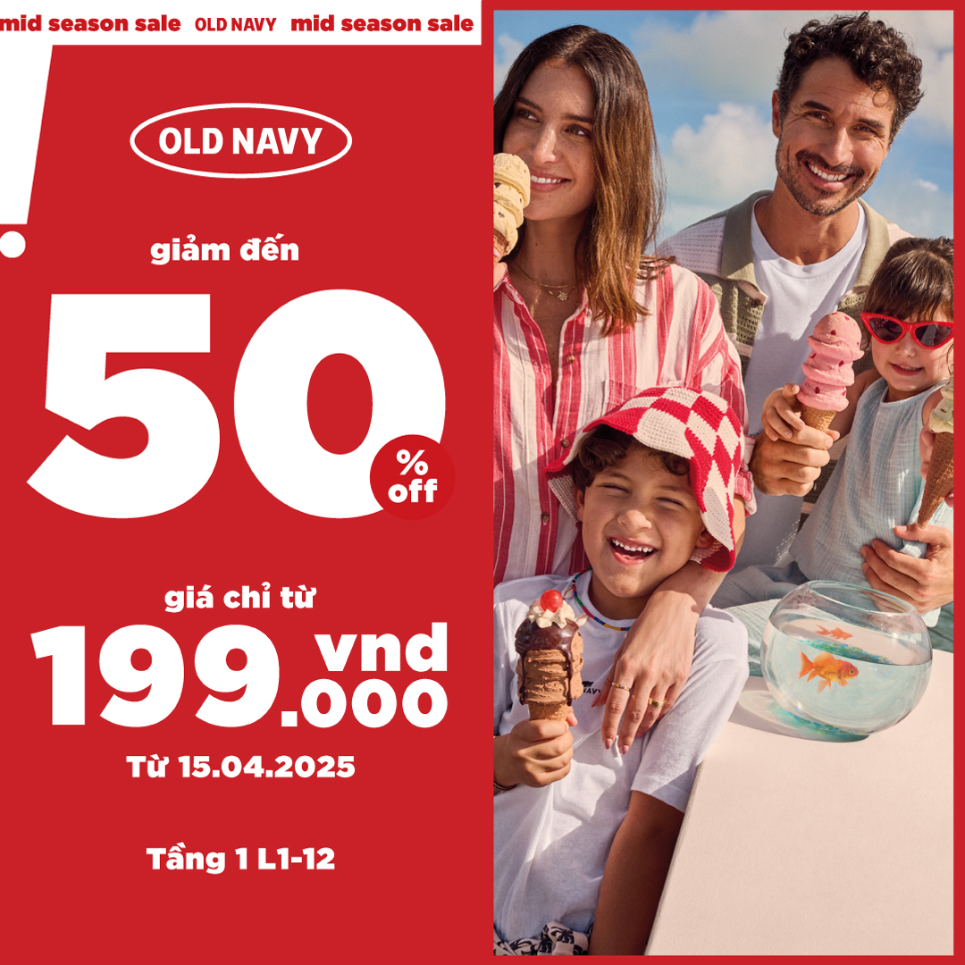 𝗢𝗟𝗗 𝗡𝗔𝗩𝗬 - REFRESH YOUR LOOK – MID SEASON SALE IS ON!! 🛍️☀️