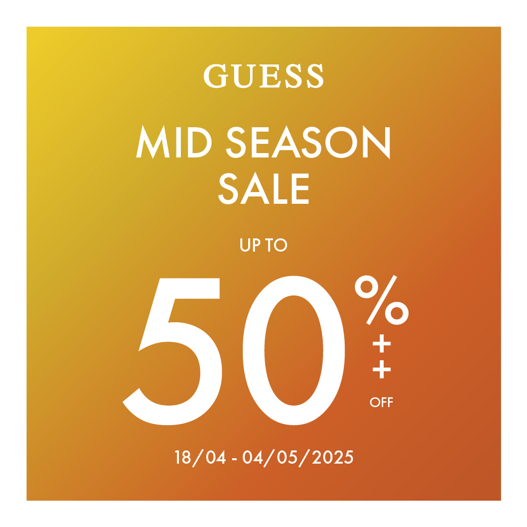 GUESS - MID SEASON SALE UP TO 50%++