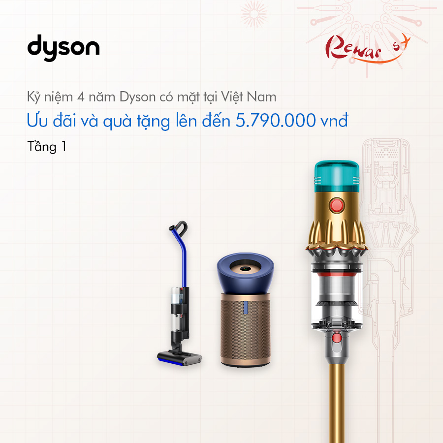 Celebrating 4 Years of Dyson in Vietnam – Enjoy Exclusive Offers and Gifts Worth up to 5,790,000 VND