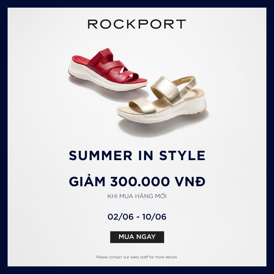 🌞 SHOP FREELY – GET INSTANT CASHBACK with ROCKPORT VIETNAM!