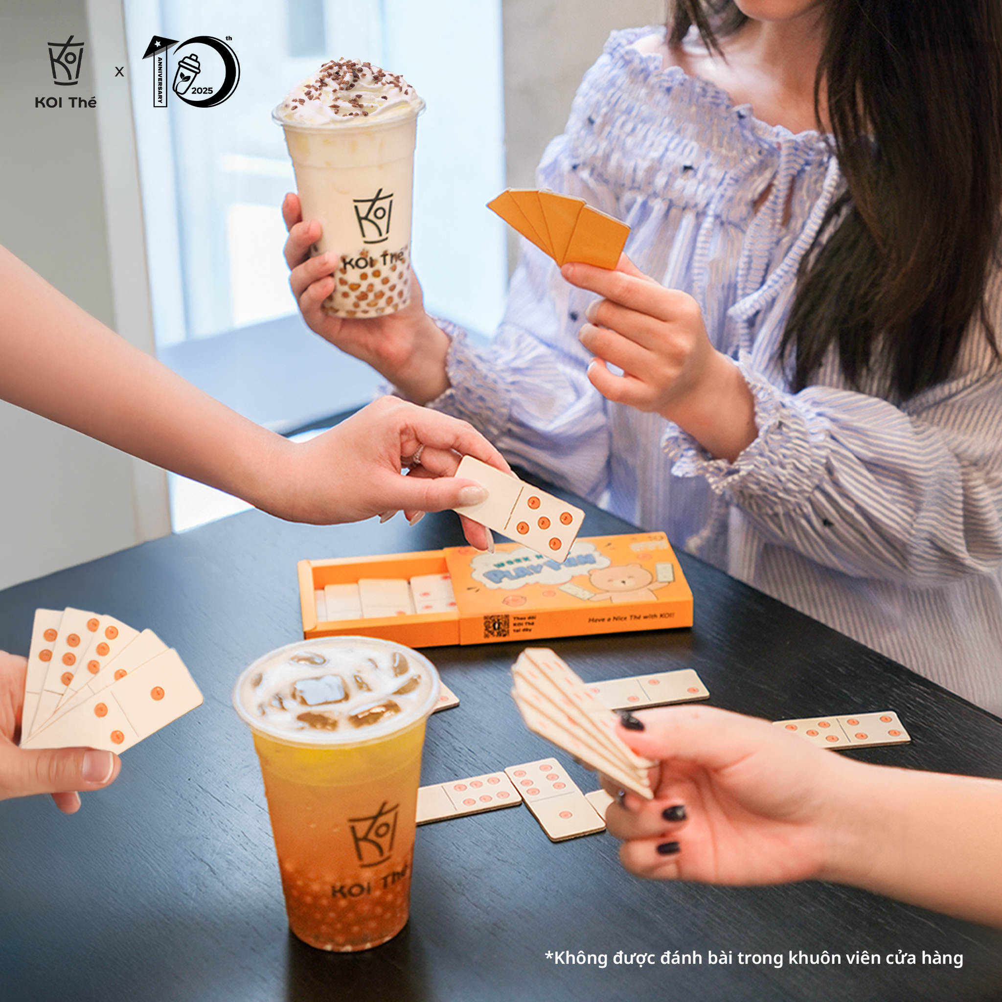 WORK HARD - PLAY FUN SUPER CUTE DOMINO SET – EXCLUSIVELY AT KOI THÉ!