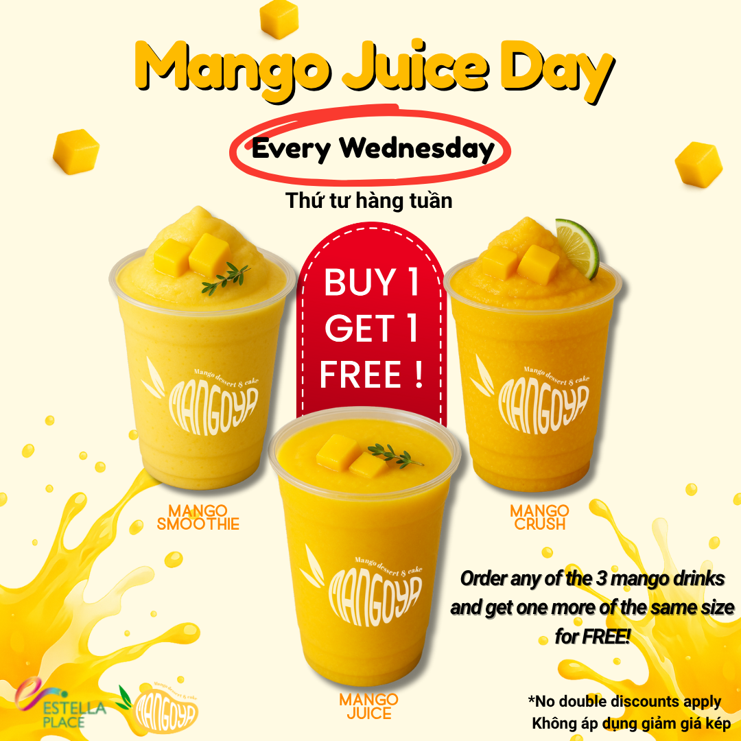 🥭 WEDNESDAY IS MANGO JUICE DAY!