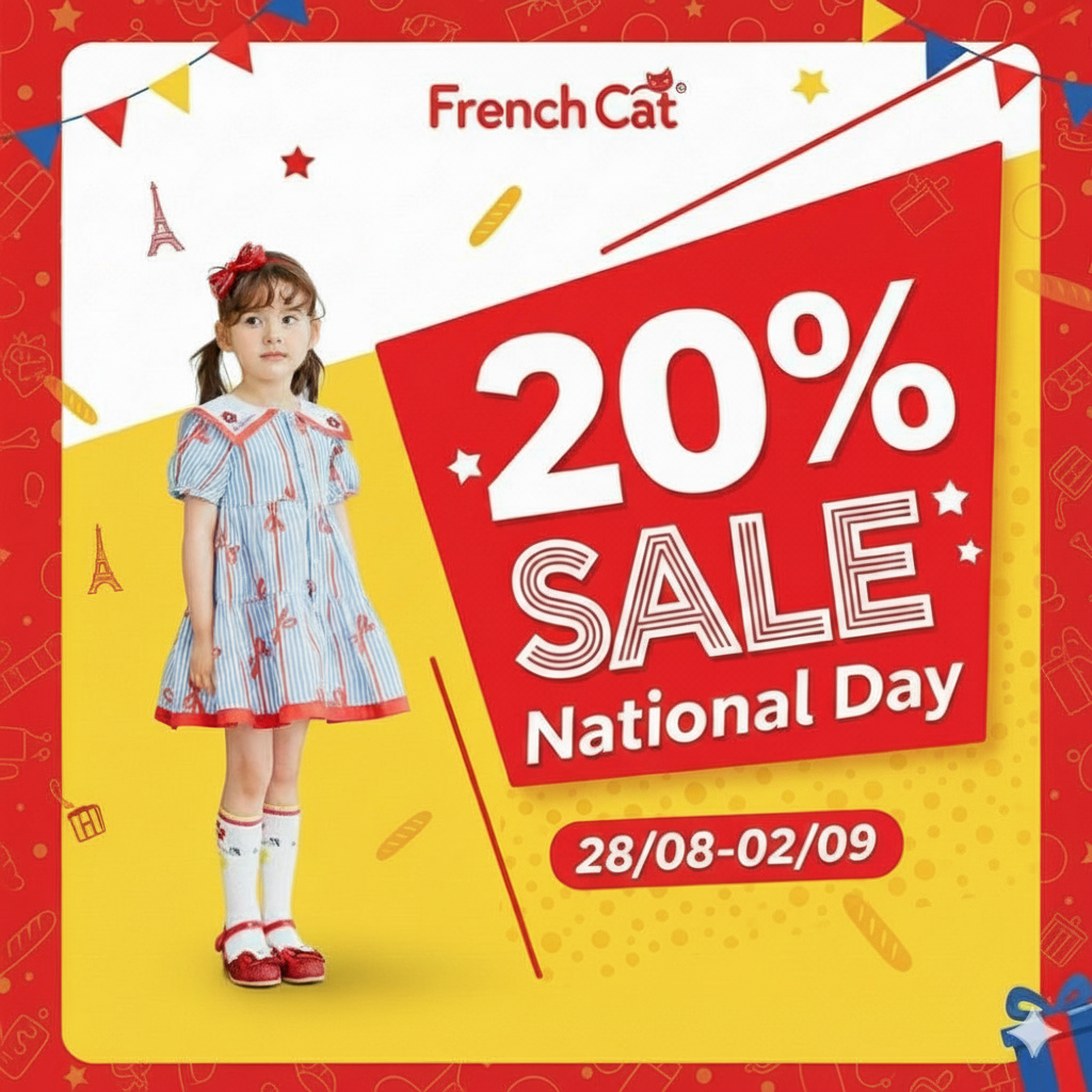 FRENCH CAT – ƯU ĐÃI 20% MỪNG QUỐC KHÁNH
