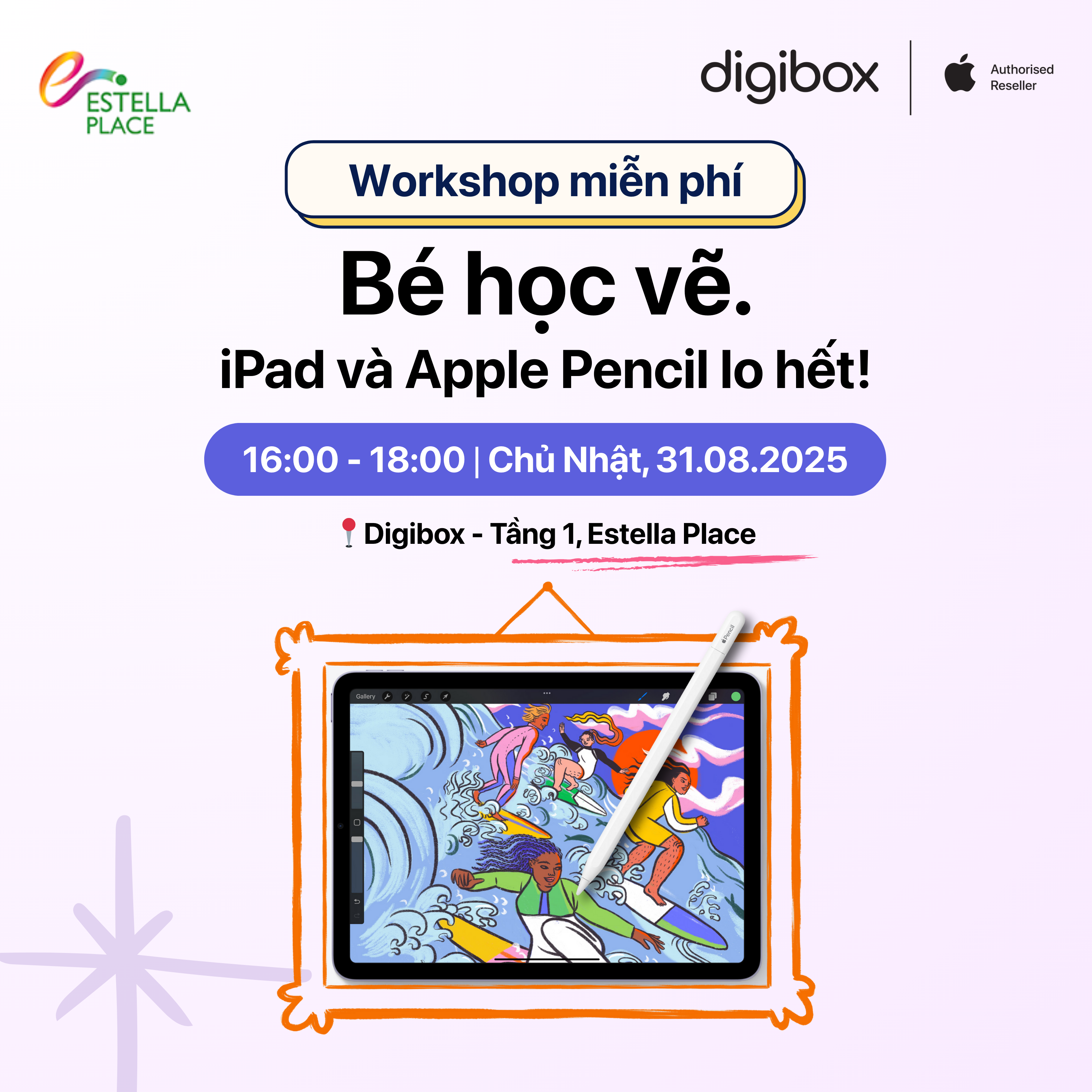 🎨 FREE WORKSHOP: Kids Learn to Draw – iPad & Apple Pencil Take Care of It All!
