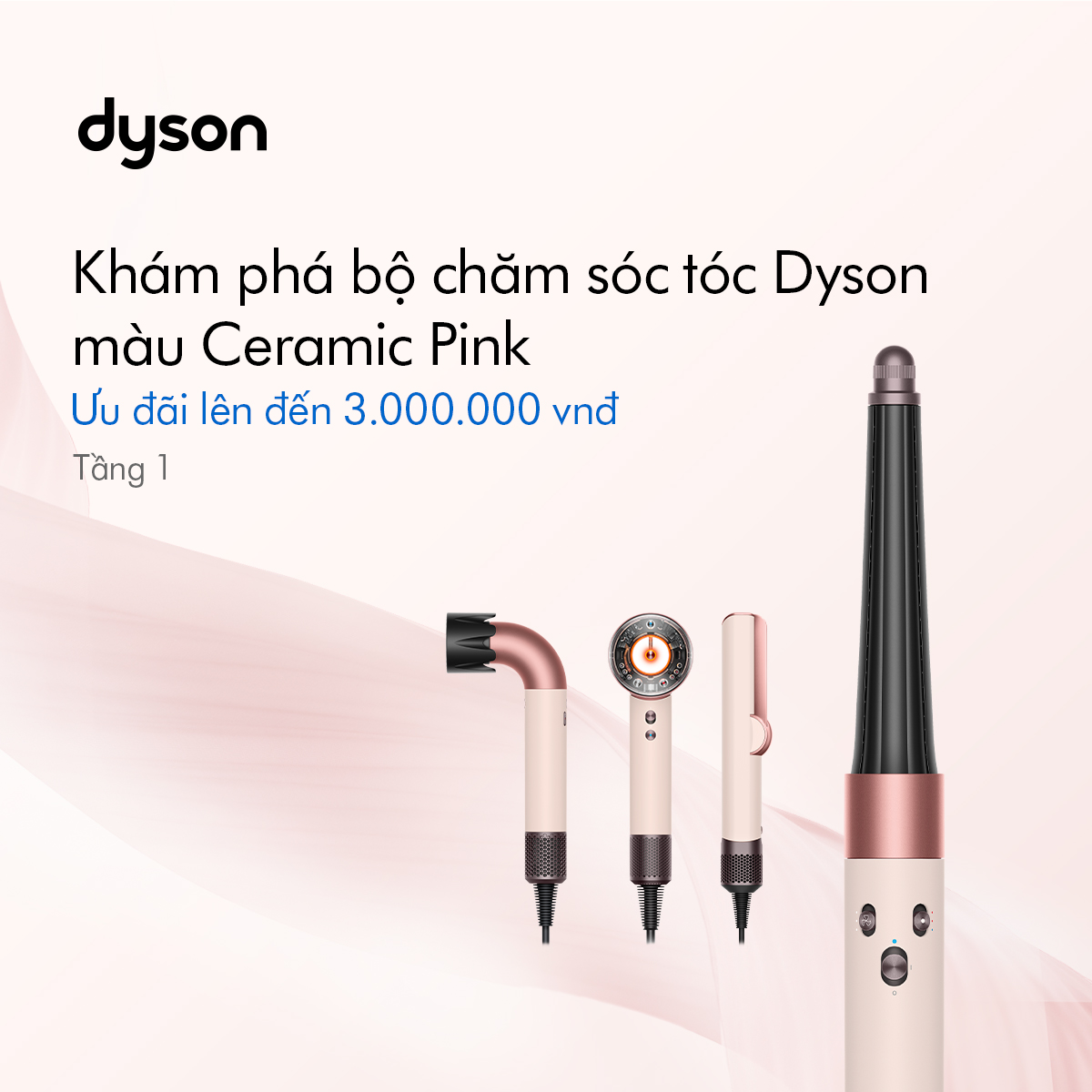 🌸KHÁM PHÁ BỘ CHĂM SÓC TÓC DYSON MÀU CERAMIC PINK🌸