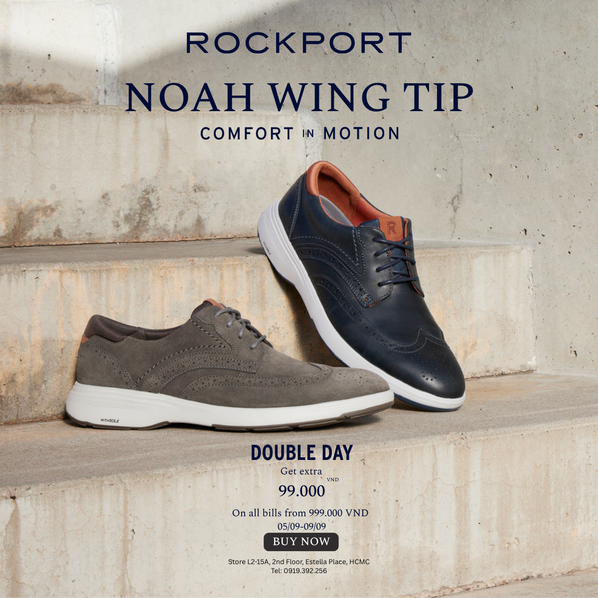 👞 ROCKPORT NOAH WING TIP OXFORD – FALL 2025 👞